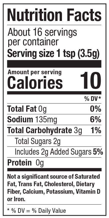 Product nutrion image