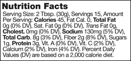 Nutrional Info