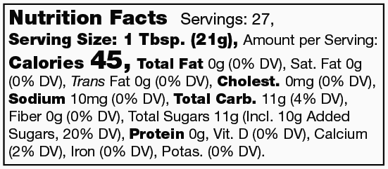 Product nutrion image