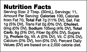 Nutrional Info