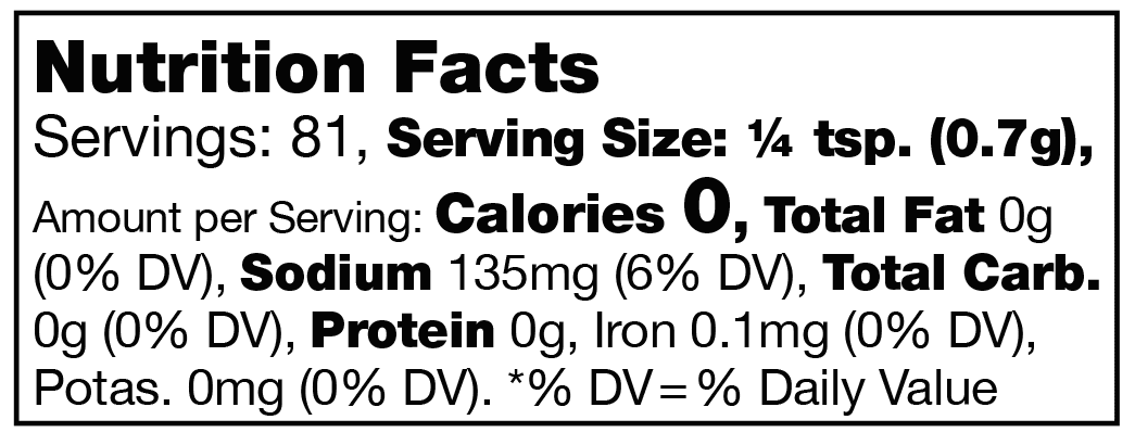 Product nutrion image