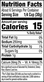 Product nutrion image