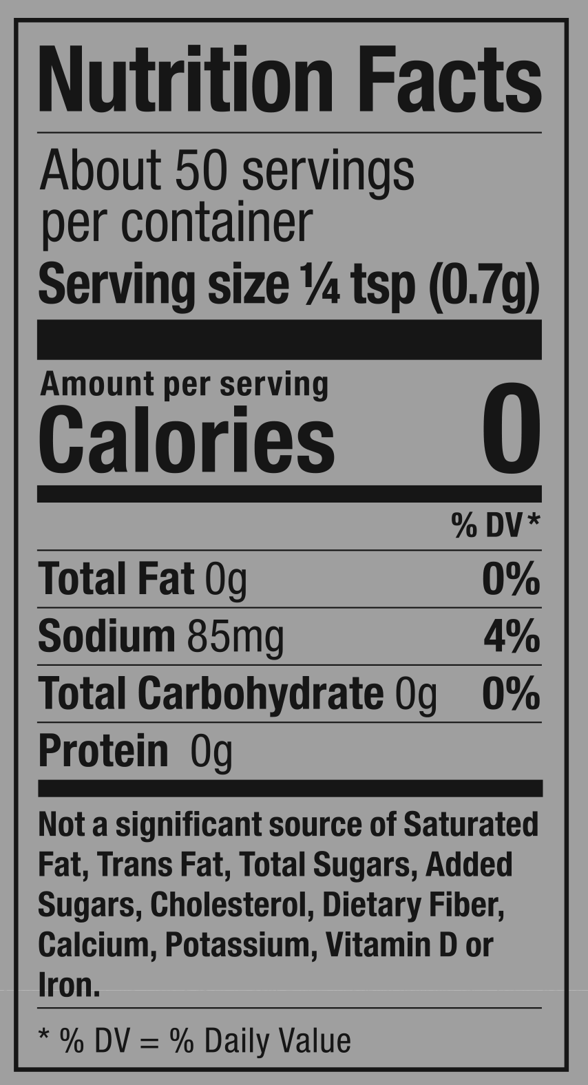 Product nutrion image