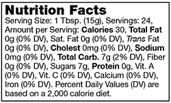 Product nutrion image