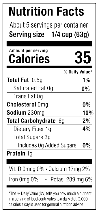 Product nutrion image