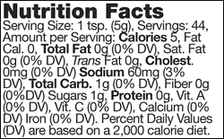 Nutrional Info